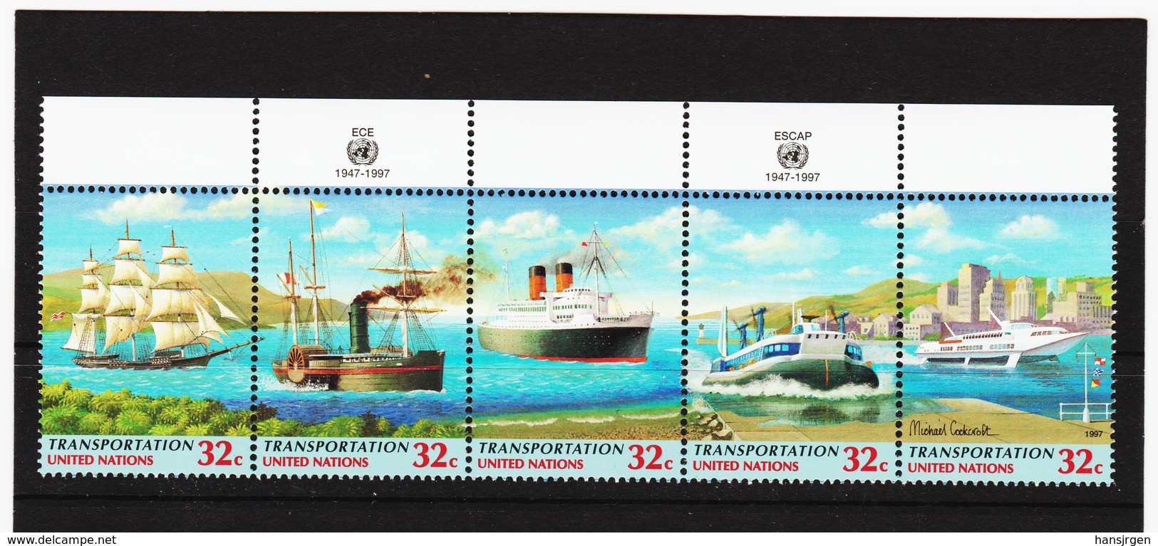 SRO165 UNO NEW YORK 1997 MICHL 741/45 Postfrisch Siehe ABBILDUNG - Ungebraucht