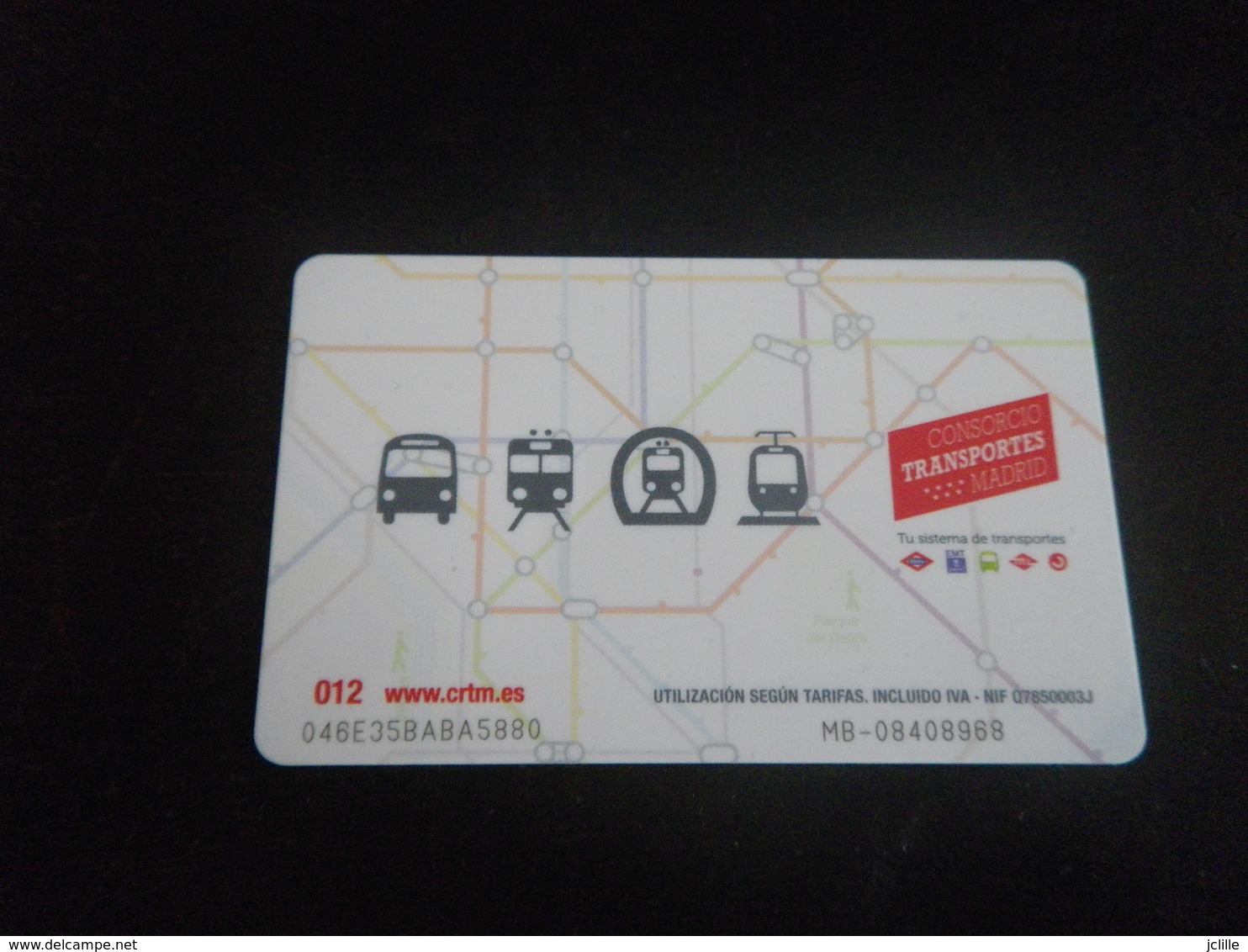 Ticket Transport - MADRID - Carte - - Europe