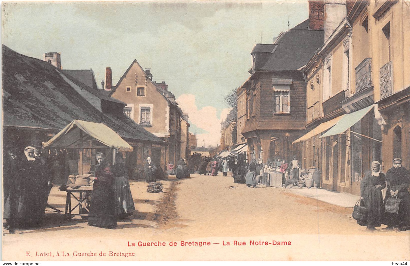 ¤¤  -  LA GUERCHE-de-BRETAGNE   -  La Rue Notre-Dame   -  Marché  -  ¤¤ - La Guerche-de-Bretagne