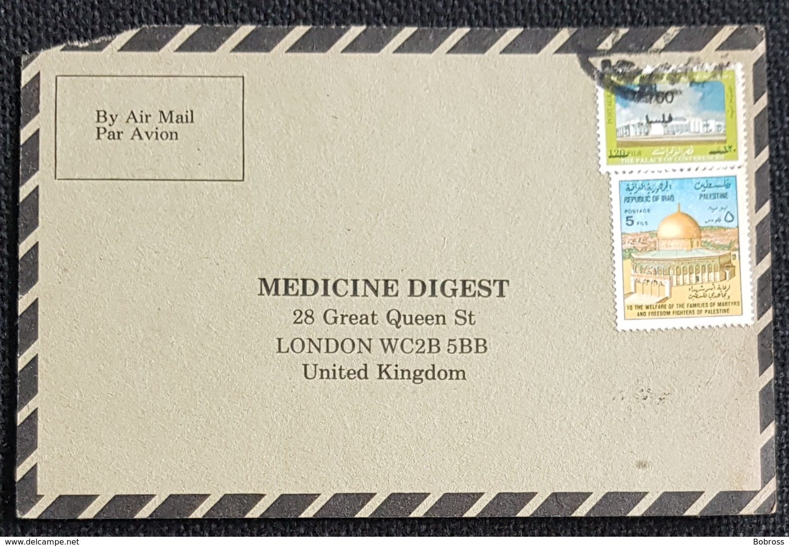 1984, IRAQ, Medicine Digest, Carte Response, Baghdad - London - Iraq