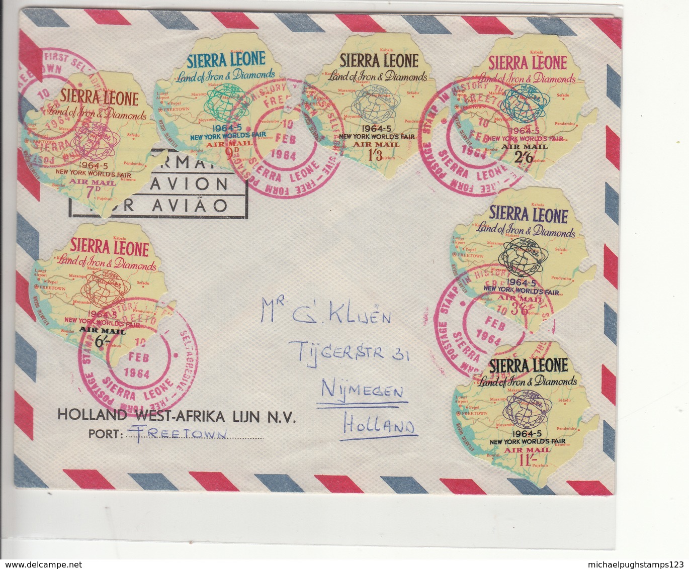 Sierra Leone / Airmail / Self Adhesive Stamps / Airmail - Sierra Leone (1961-...)