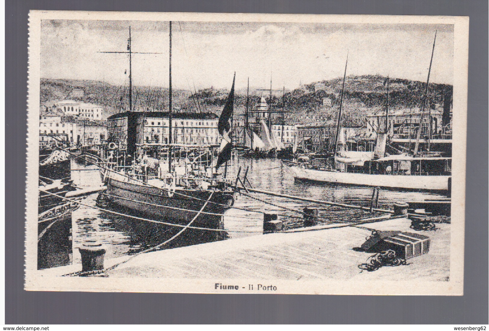 CROATIA Fiume/ Rijeka- Il Porto Ca 1920  OLD POSTCARD - Croatie