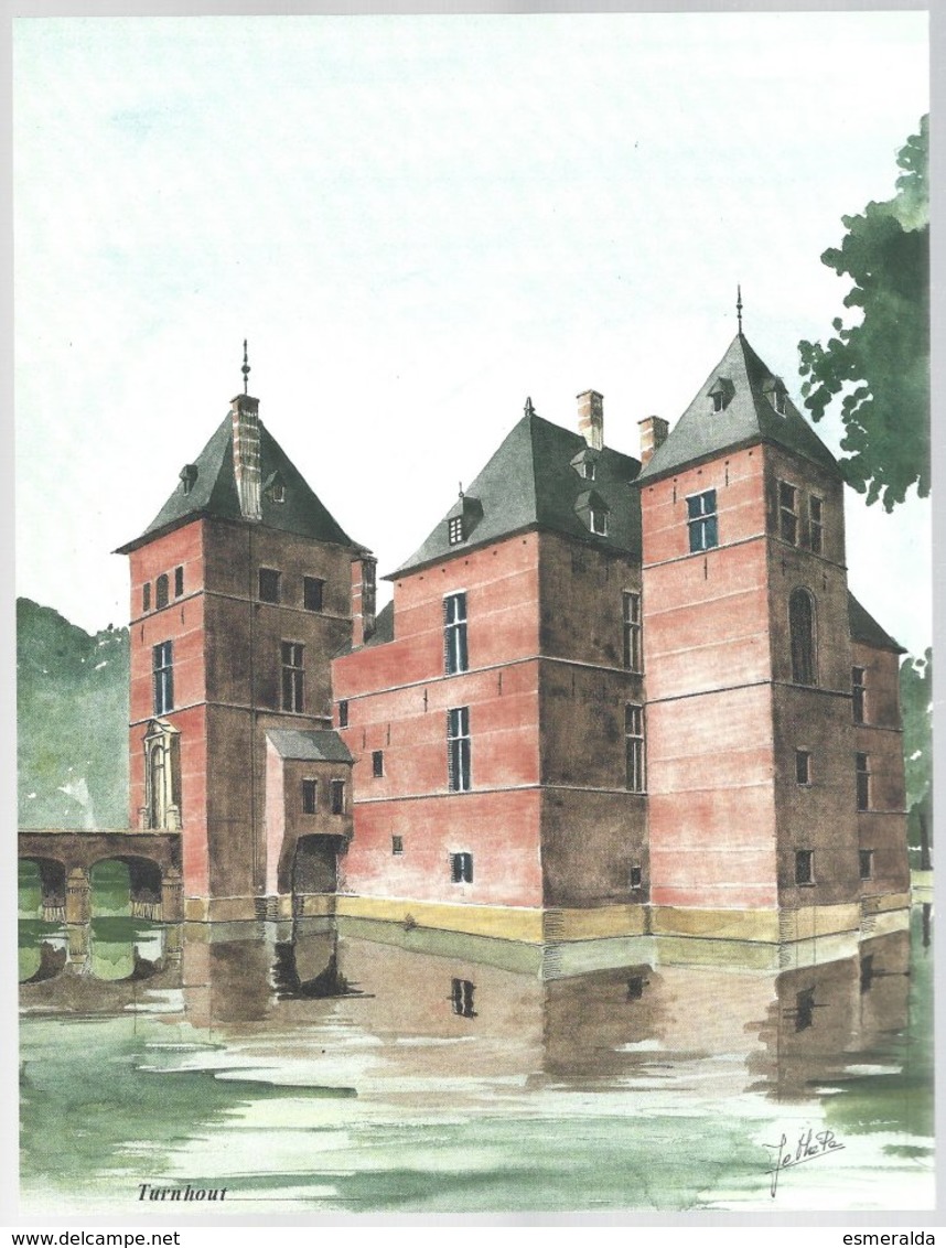 Coll.Delhaize, Châteaux De Belgique. 3 Gravures: Rixensart, Turnhout, Westerloo - Histoire