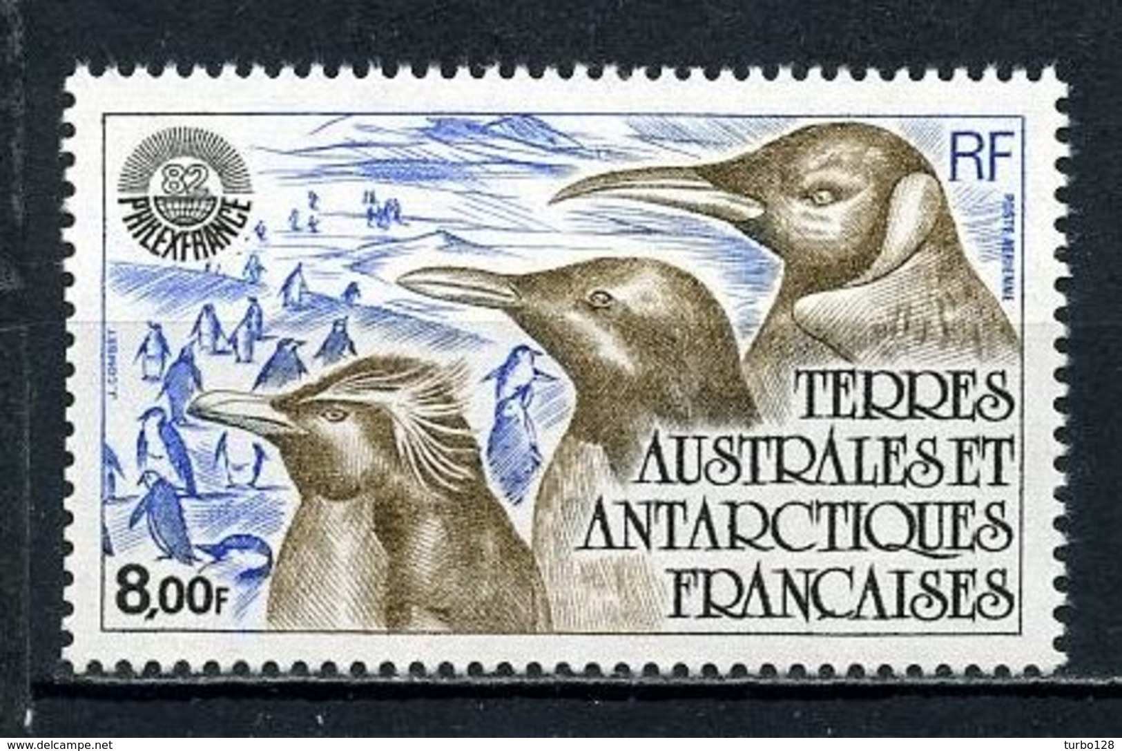 TAAF PA N° 71 ** Neuf MNH Superbe C 6,10 &euro; Philexfrance Logo Faune Oiseaux Manchots D' Adélie Birds Animaux - Poste Aérienne