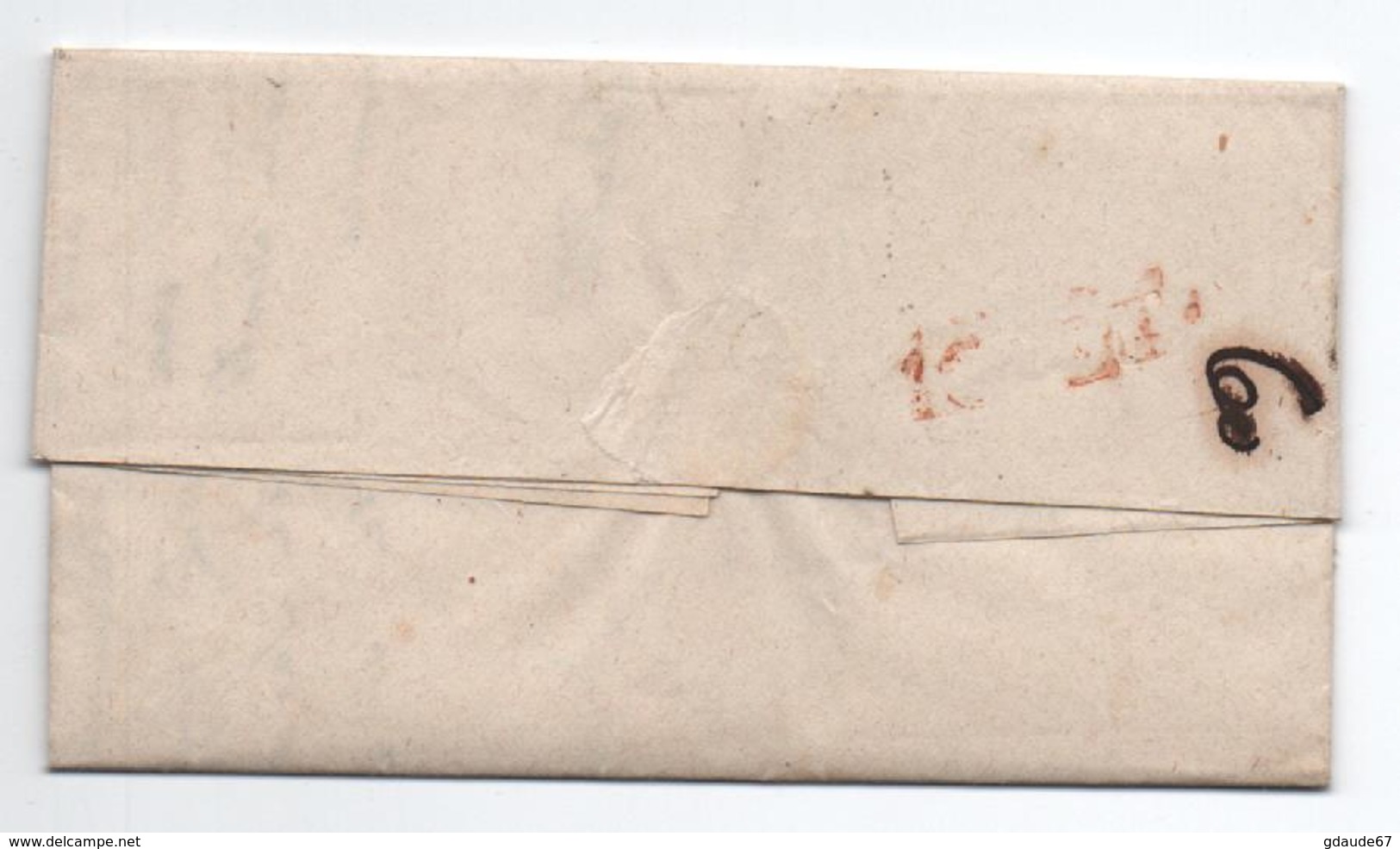 1852 - LETTRE De SOSPELLO / SOSPEL (COMTE DE NICE / ALPES MARITIMES) Avec CACHET SARDE  Pour NIZZA - 1849-1876: Classic Period