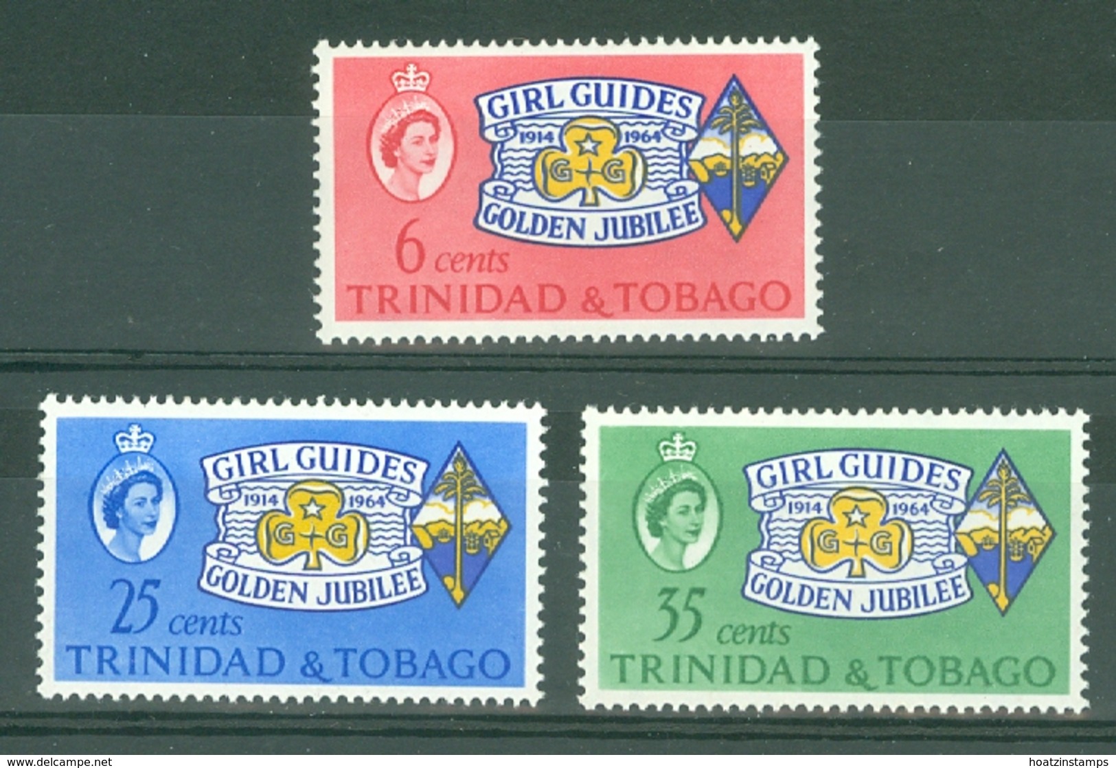 Trinidad & Tobago: 1964   Golden Jubilee Of Girl Guides Association     MH - Trinidad & Tobago (1962-...)
