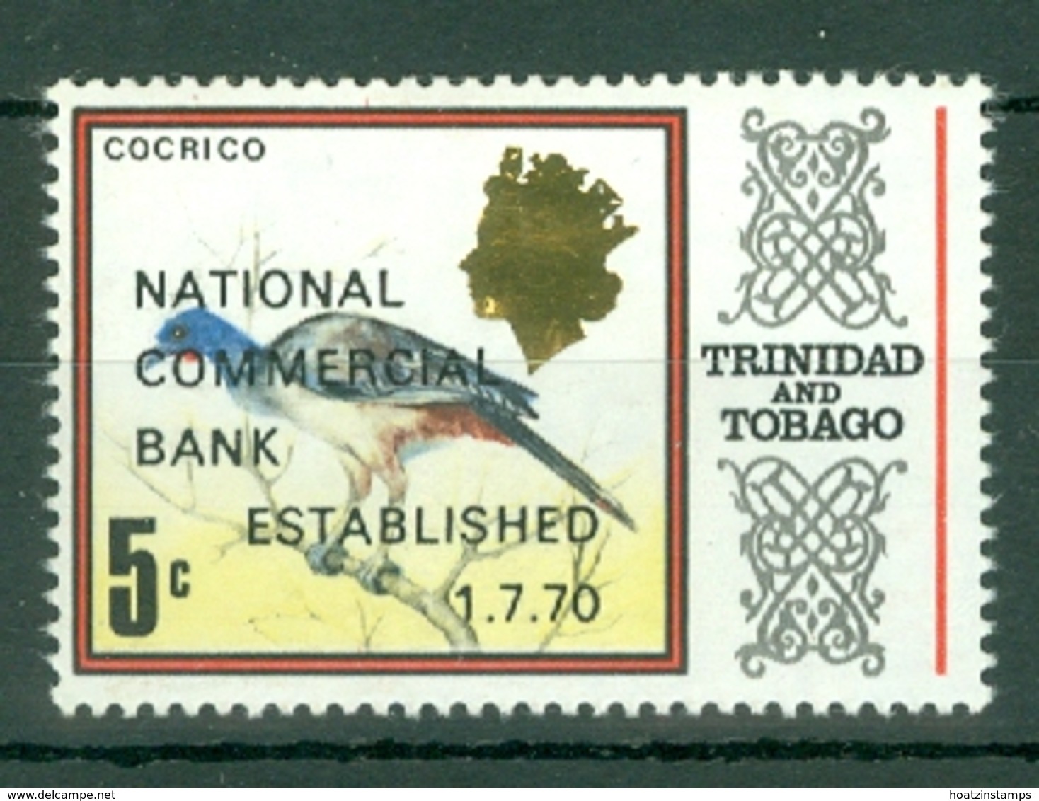 Trinidad & Tobago: 1970   Inauguration Of National Commercial Bank OVPT  MH - Trinidad & Tobago (1962-...)