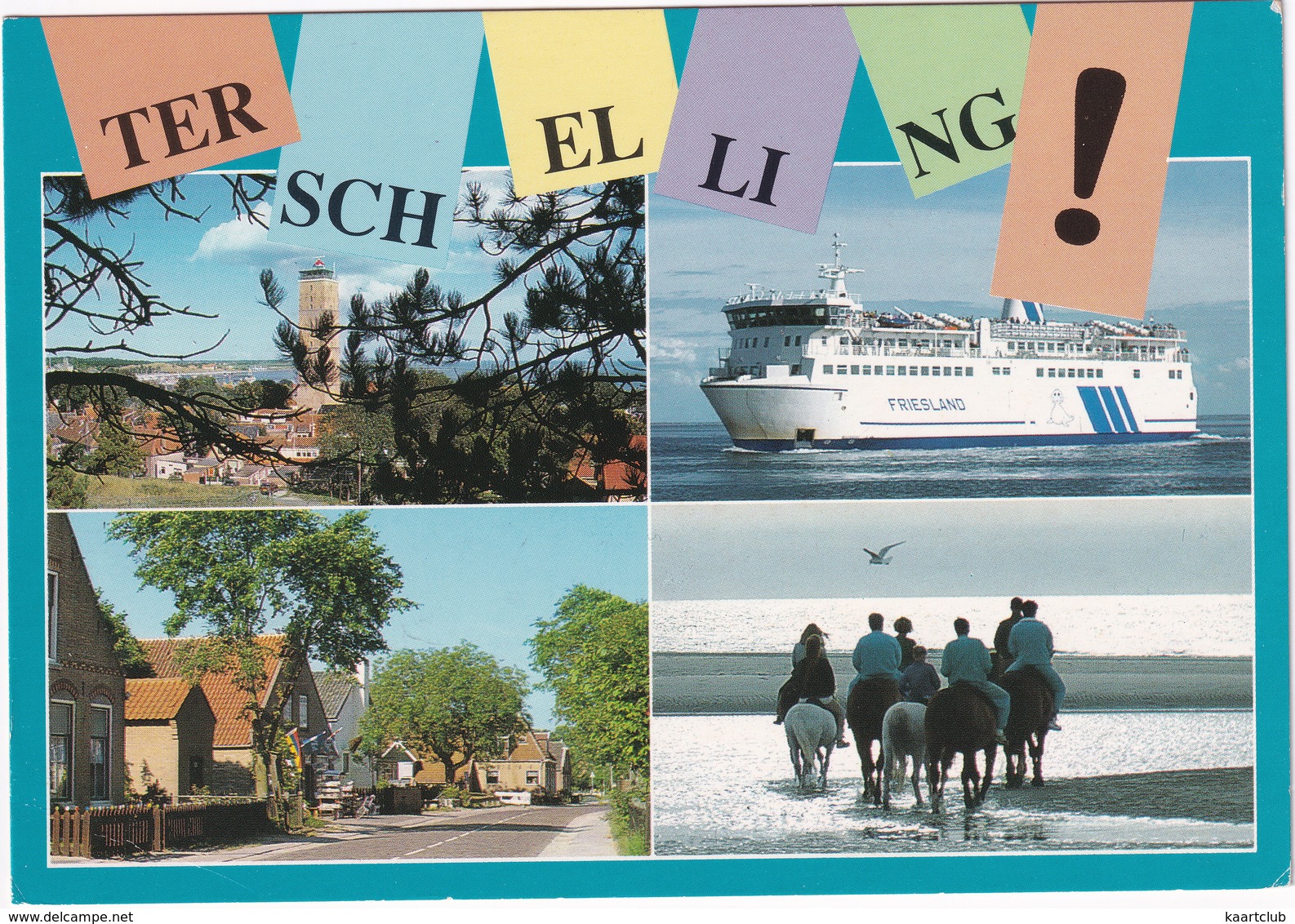 Terschelling ! - (Holland) - Veerboot/Ferry 'Friesland', Vuurtoren / Phare - Terschelling