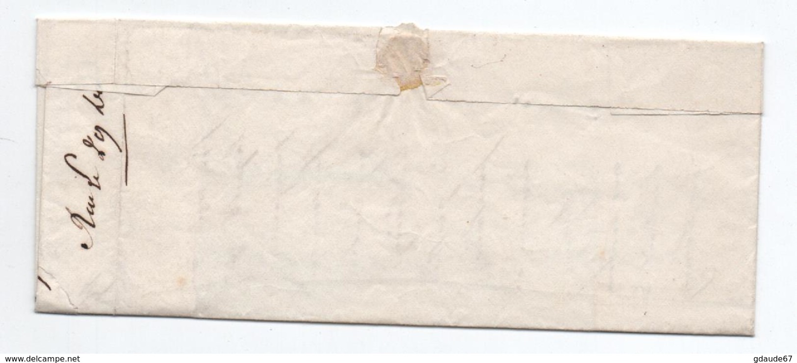 1847 - LETTRE Avec CURSIVE LE BROC & TYPE 14 De VENCE (ALPES MARITIMES / VAR) - 1801-1848: Precursors XIX