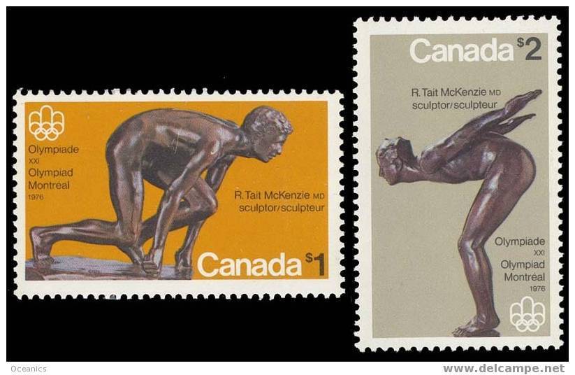 Canada (Scott No. 656-57 - Olympique D'été / 1976 / Summer Olympic) [**] - Neufs