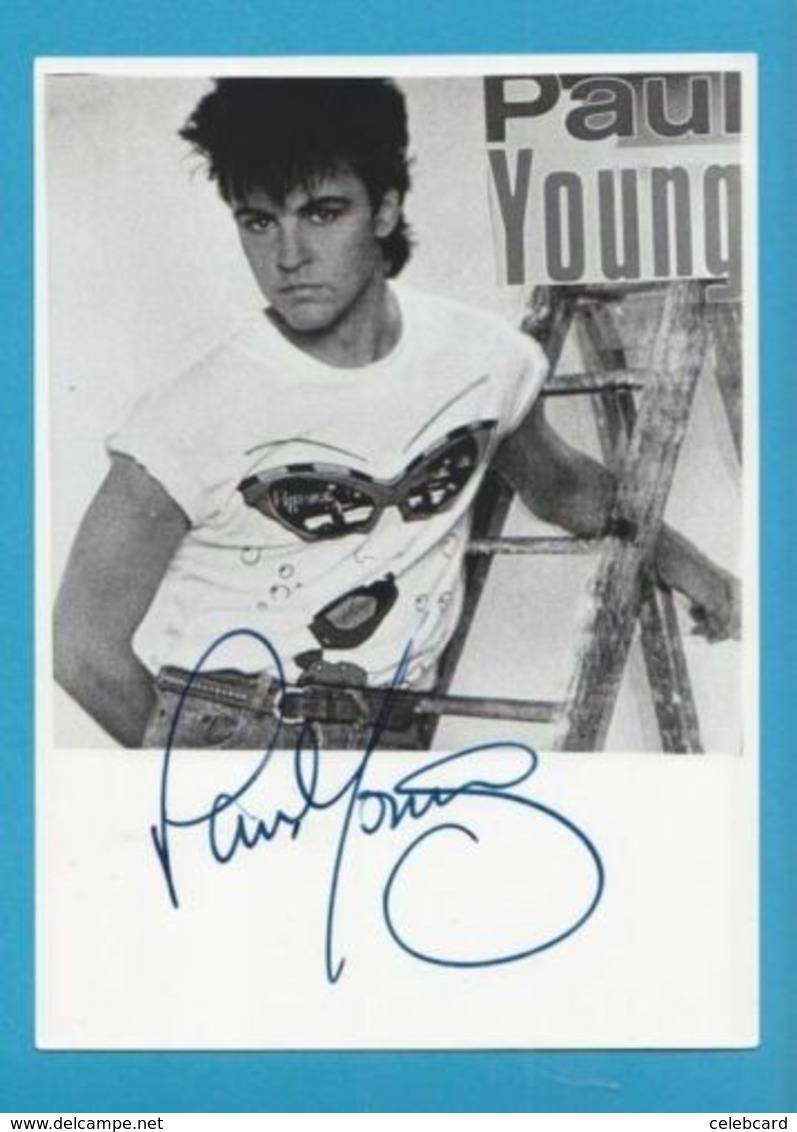 PAUL YOUNG  Original En Personne Signé Brillant PHOTO 13x18 Cm, 5 X 7 Inch  AUTOGRAPHE - Sonstige & Ohne Zuordnung