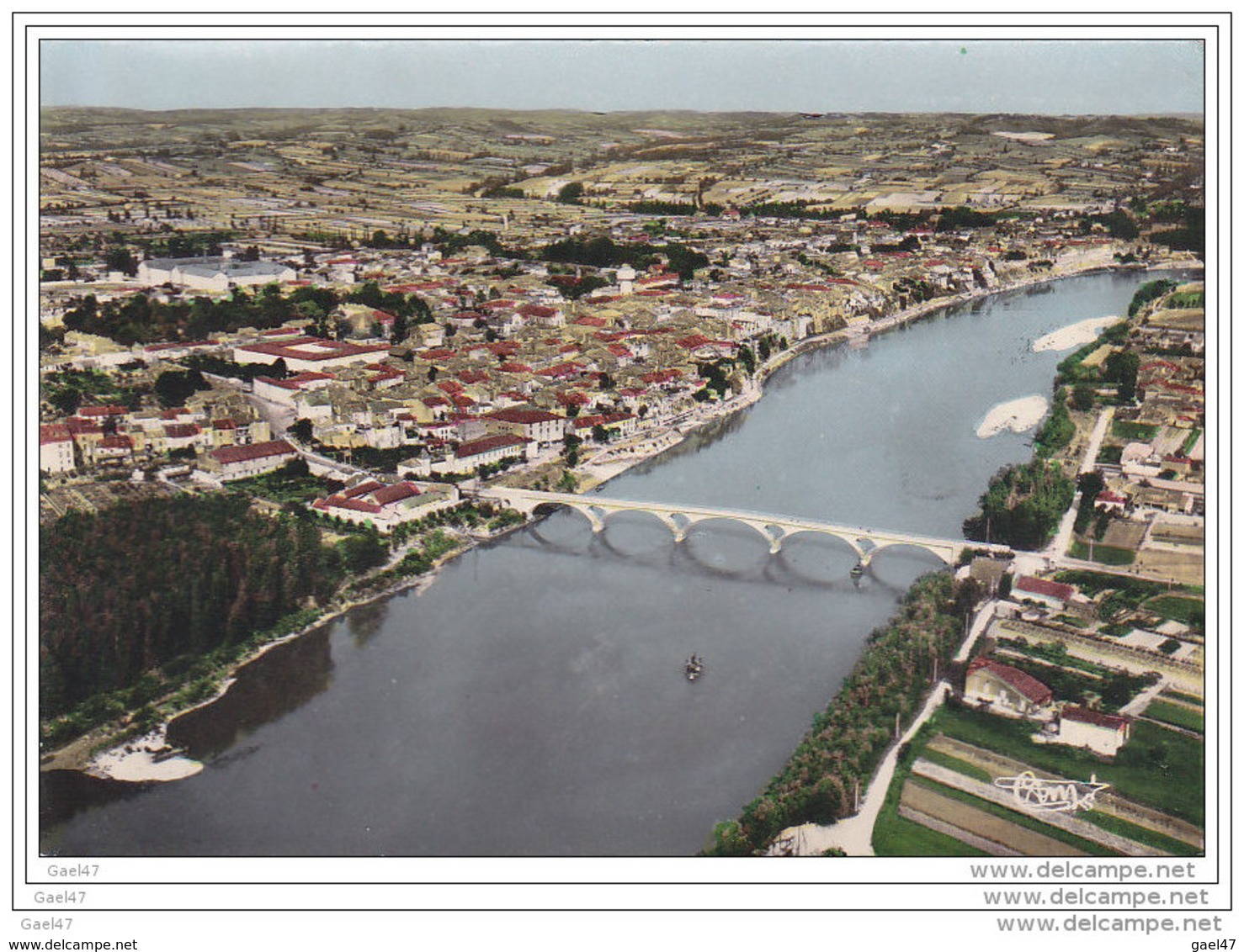 Cpsm Réf-JP-N-142 (  Dép-47 )     Le Pont Sur La Garonne   De TONNEINS - Tonneins