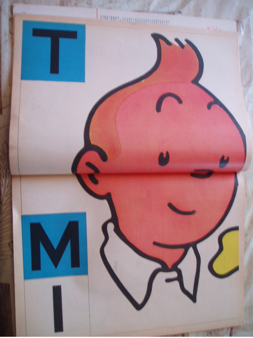 TINTIN BELGE  NO 27-06/1966-AVEC CERF VOLANT TINTIN-PUB VELOMOTEUR GARELLI-VOIR - Tintin