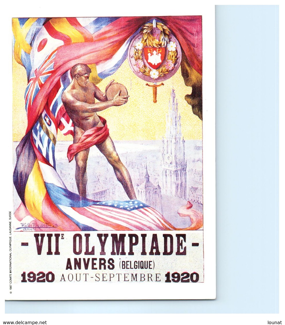 Sport - Jeux Olympiques - VII è Olympiade - ANVERS Belgique  - Publicité Mars Au Dos - Jeux Olympiques