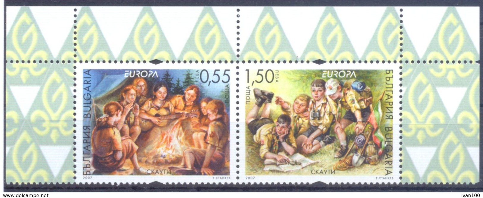 2007. Bulgaria, Europa 2007,  2v, Mint/** - 2007