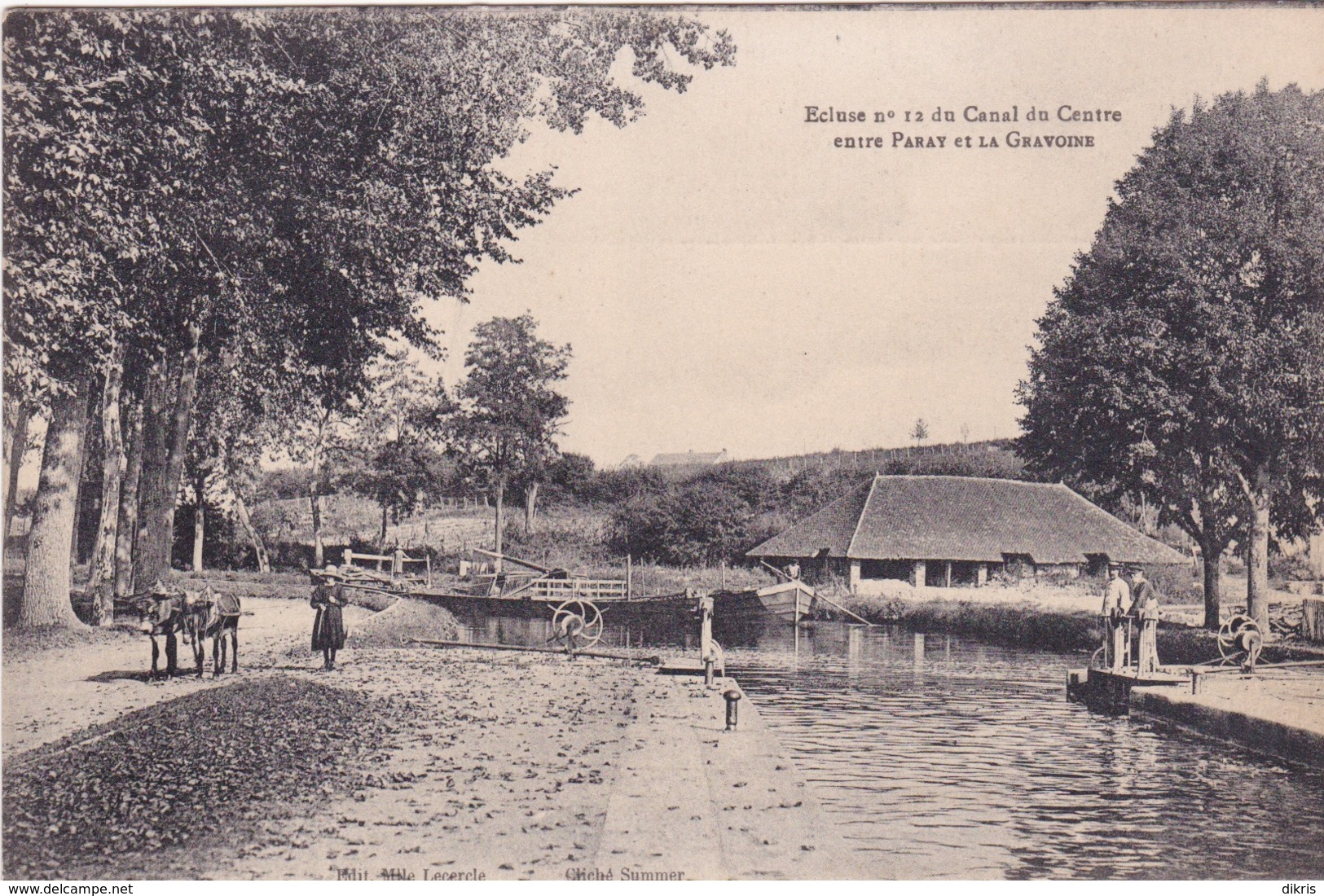 71-ÉCLUSE N°12 DU CANAL DU CENTRE ENTRE PANAY ET LA GRAVOINE-ANIMÉE - Sonstige & Ohne Zuordnung