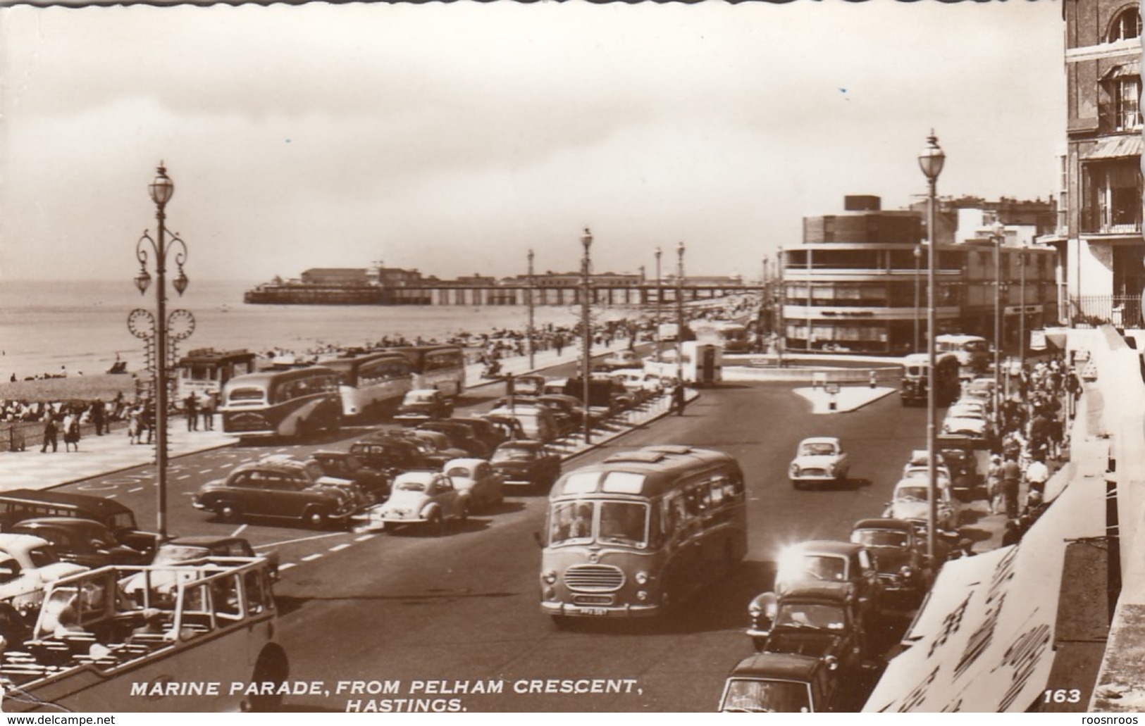 CP HASTINGS - SUSSEX - UK - MARINE PARADE FROM PELHAM CRESCENT - Hastings