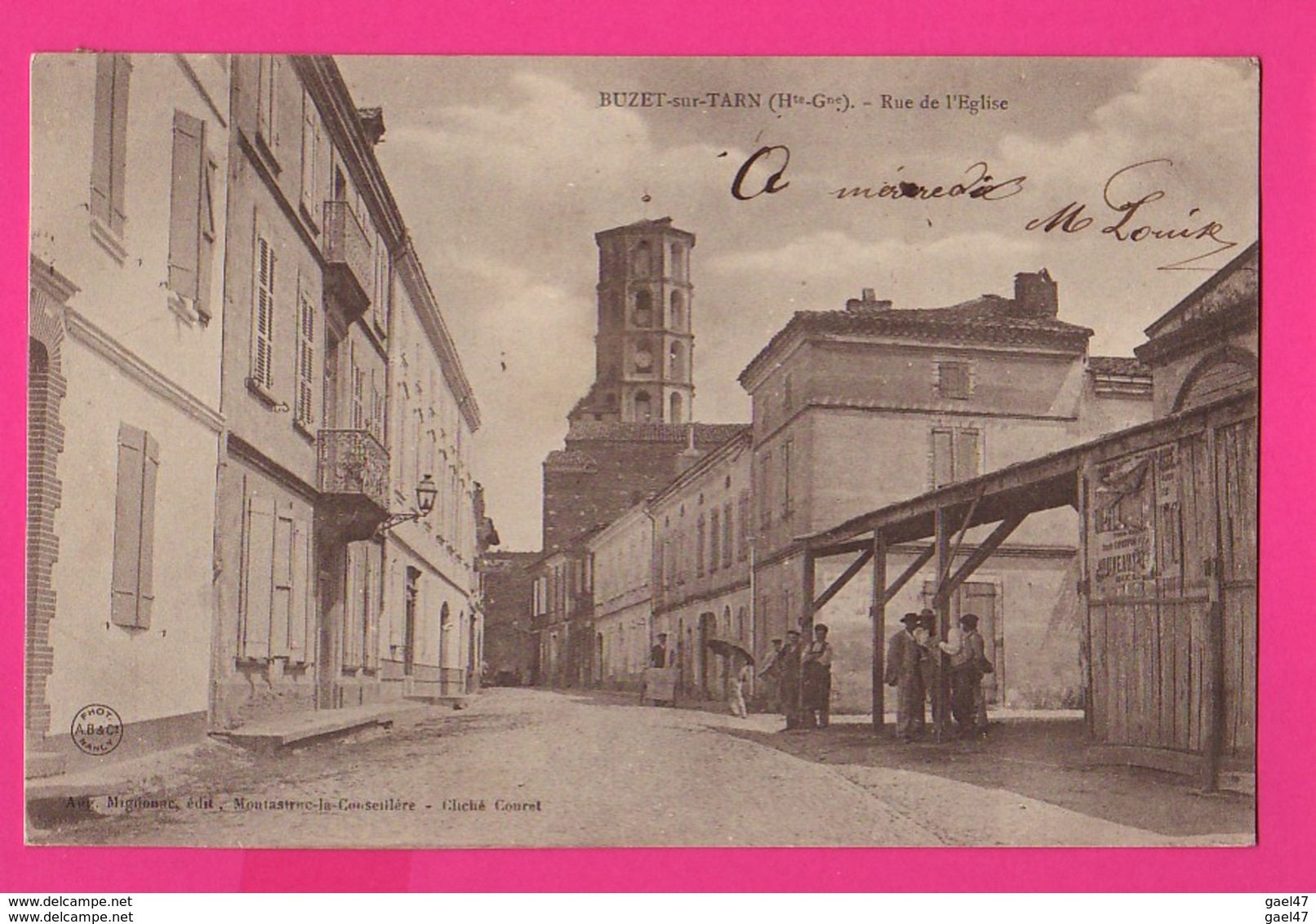 CPA (Ref: Z 1282) BUZET-SUR-TARN (31 HAUTE GARONNE) Rue De L'Église - Autres & Non Classés