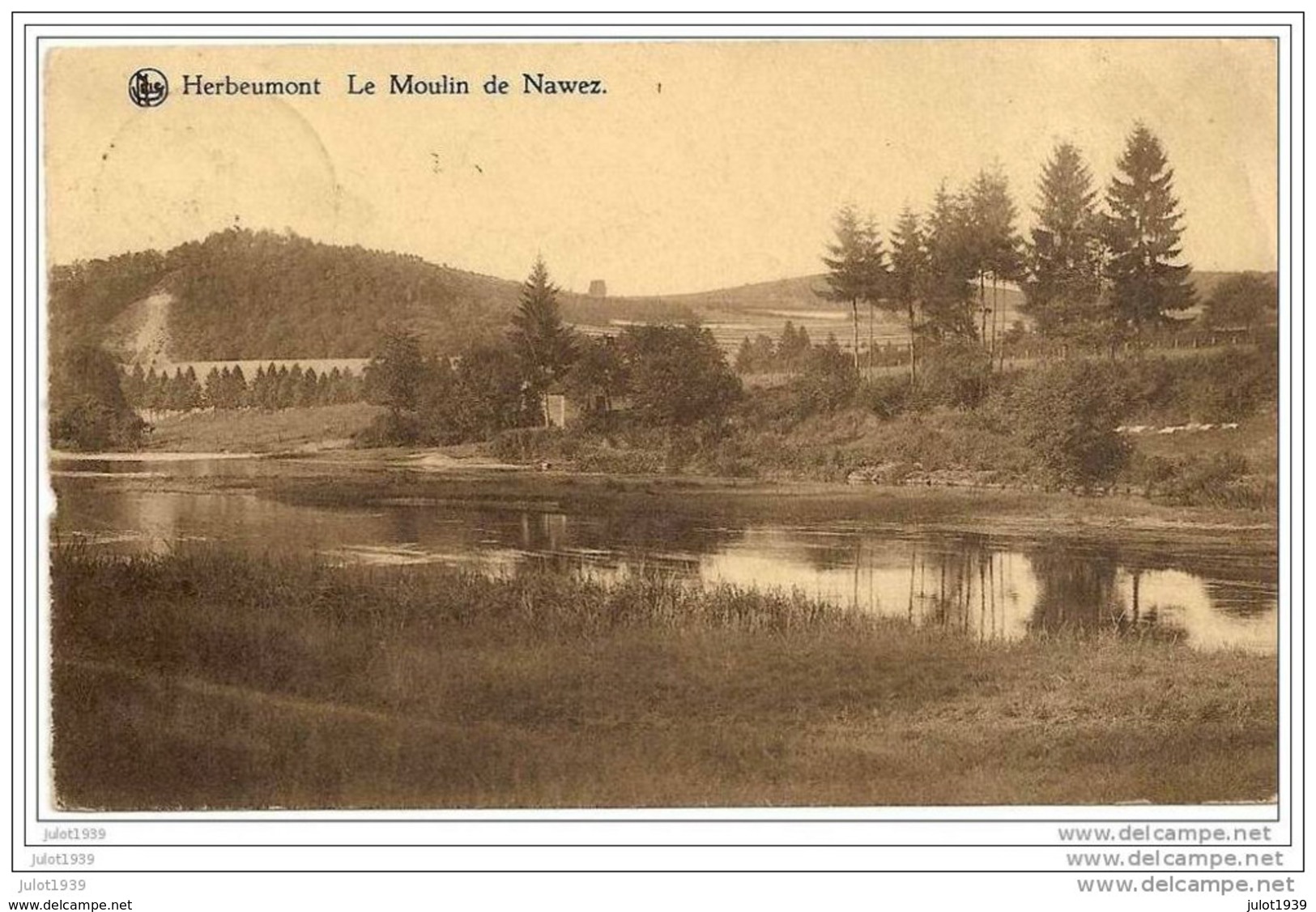 HERBEUMONT ..-- Le MOULIN De NAVEZ . 1931 Vers BINCHE ( Melle HUBERT , Rue De La Gaieté ) . Voir Verso . . - Herbeumont