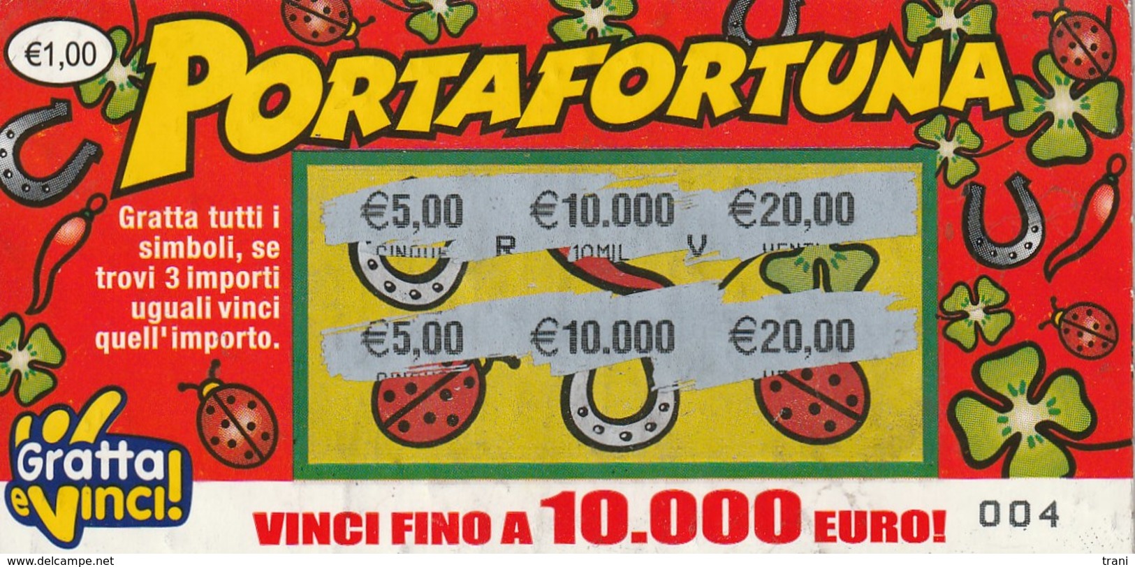 GRATTA E VINCI - PORTAFORTUNA - Biglietti Della Lotteria