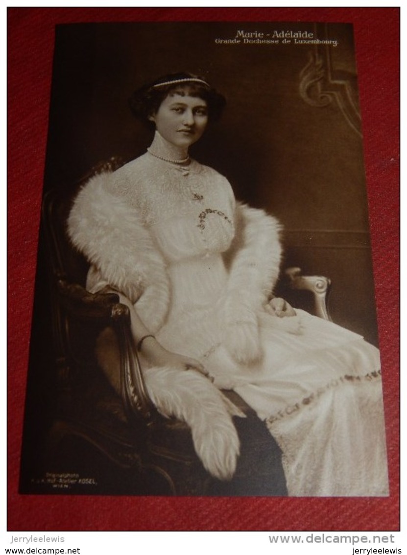 LUXEMBURG - Marie Adélaïde Grande Duchesse De Luxembourg - Marie Adelheid Grossherzogin - - Familles Royales