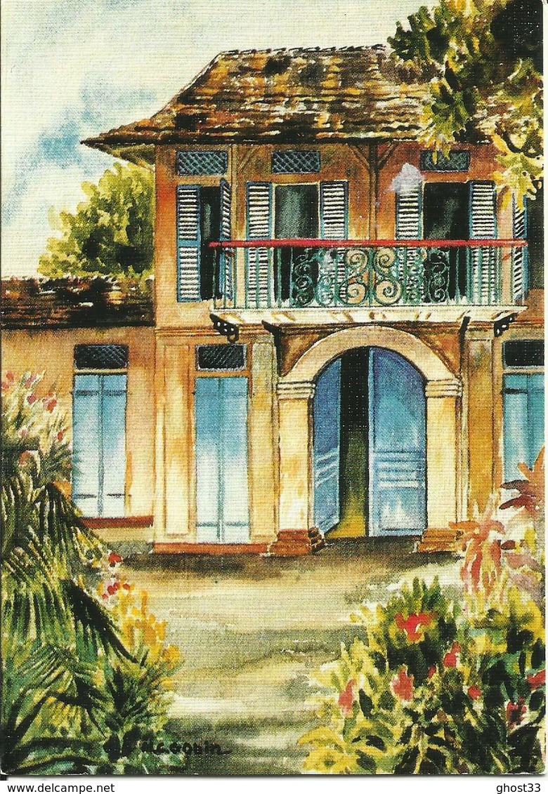 CARTE POSTALE PORTEFEUILLE - GUYANE - Aquarelle De Mme GOBIN - Editions G. DELABERGERIE N° 689 - Autres & Non Classés