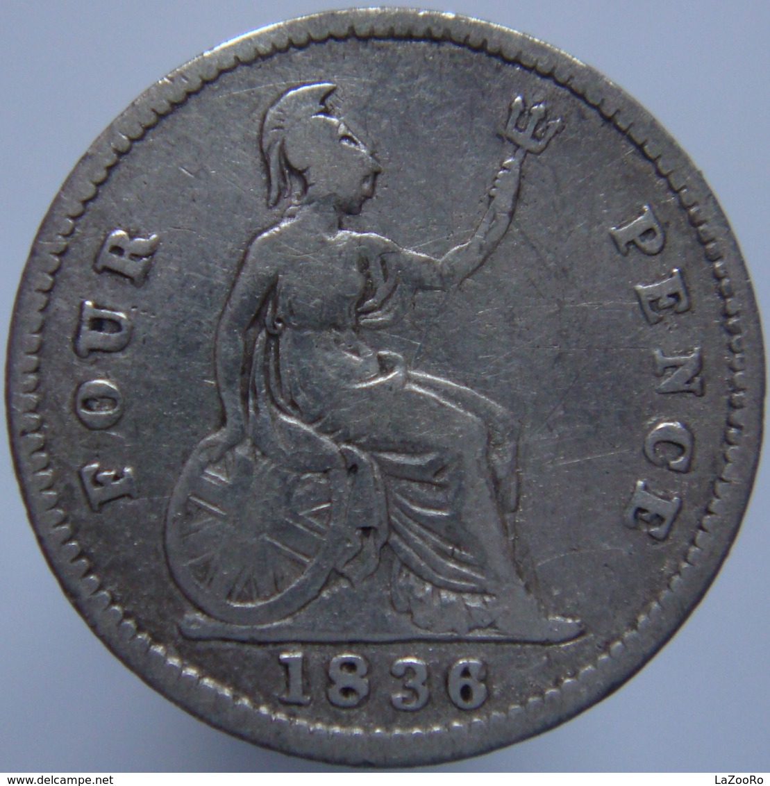 Great Britain 4 Pence 1836 F - Silver - G. 4 Pence/ Groat