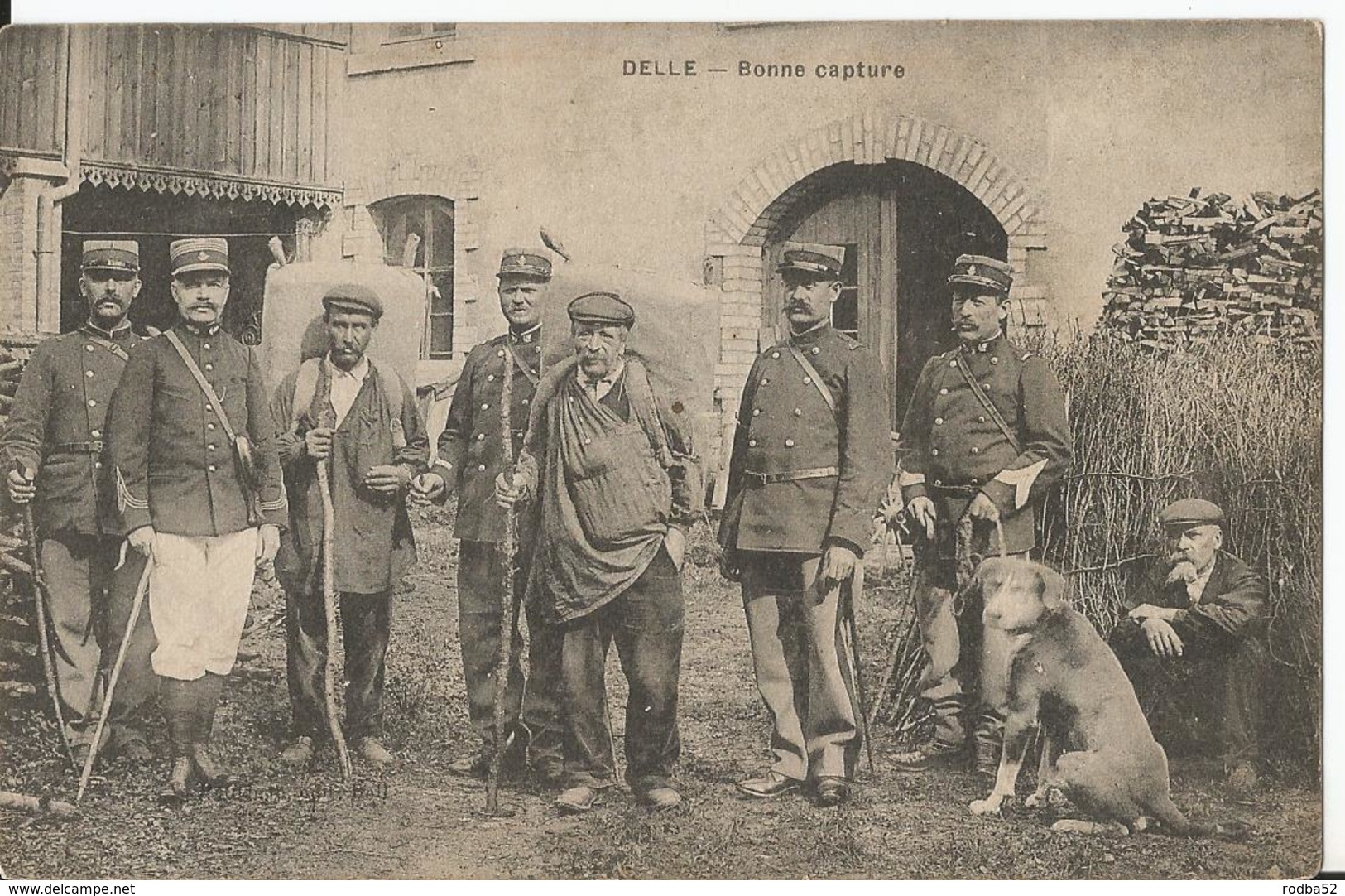 CPA - 90 - Territoire Belfort - Delle - Frontière Franco Suisse -  Bonne Capture - Douane - Delle