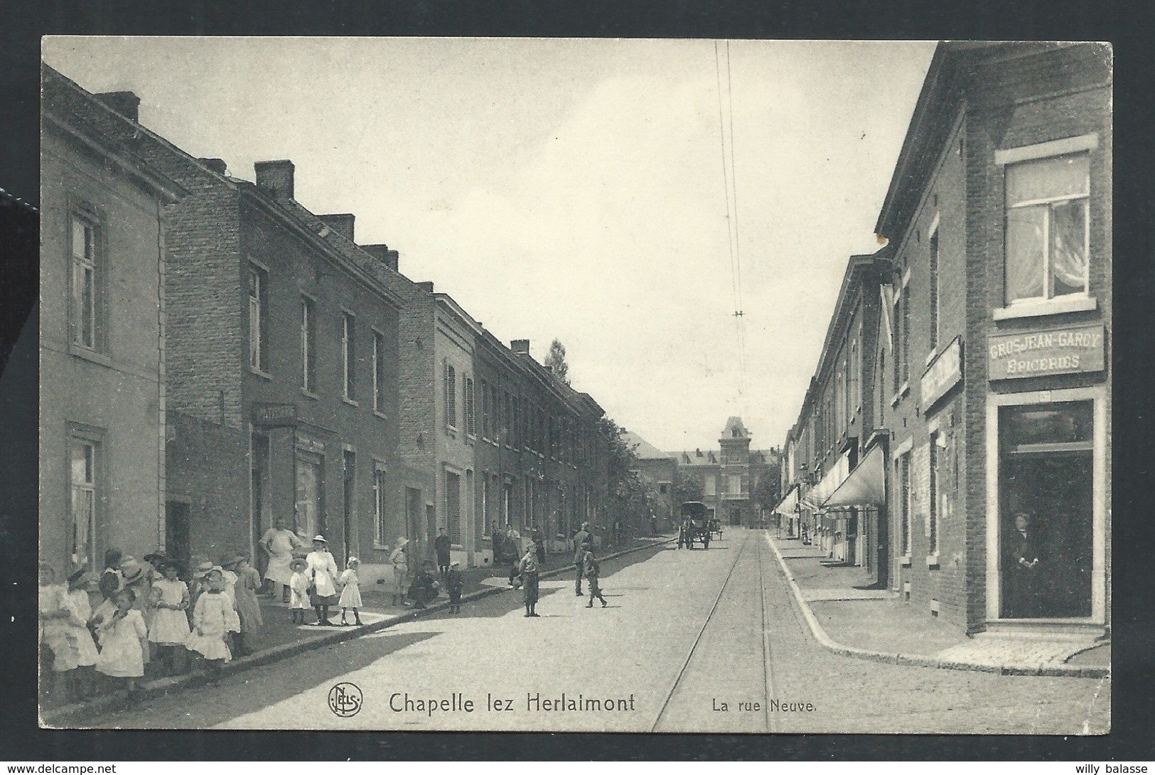 +++ CPA - CHAPELLE LEZ HERLAIMONT - La Rue Neuve - Nels - Carte Animée    // - Chapelle-lez-Herlaimont