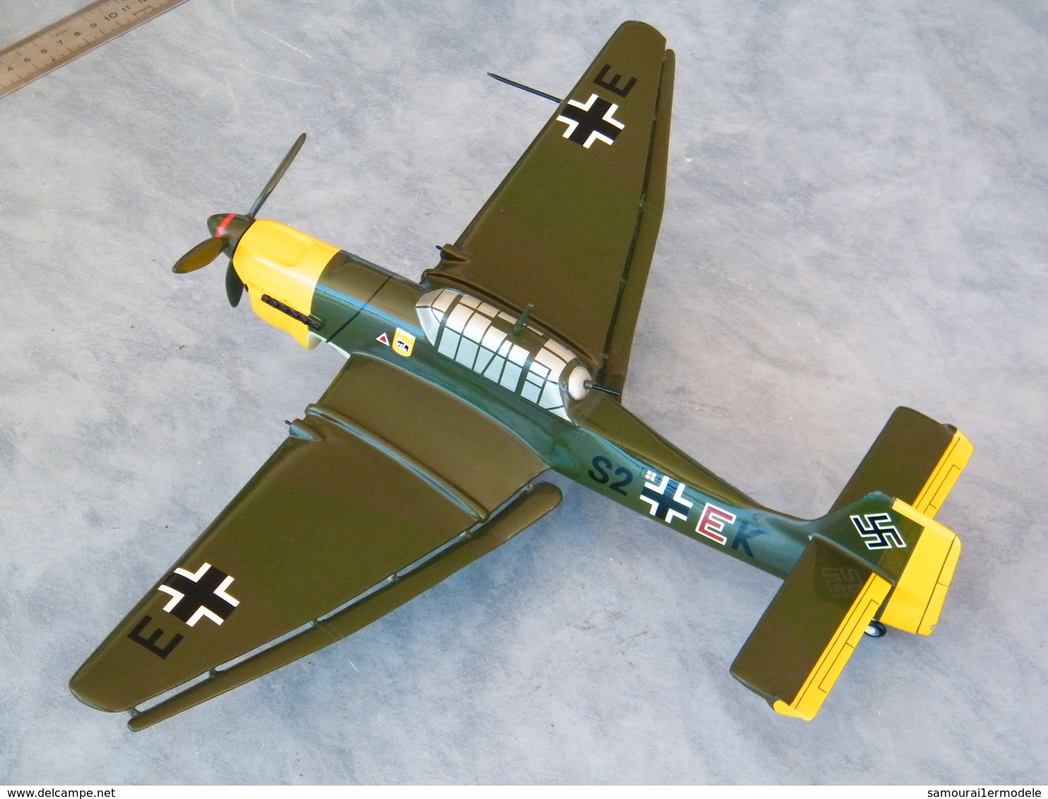 Avion JUNKERS 87 "STUKA" 1936 -1945 , 43 Cm / 1/32e En BOIS Maquette Haut De Gamme Lutwaffe 2nd Guerre Mondiale 39-45 - Aviation