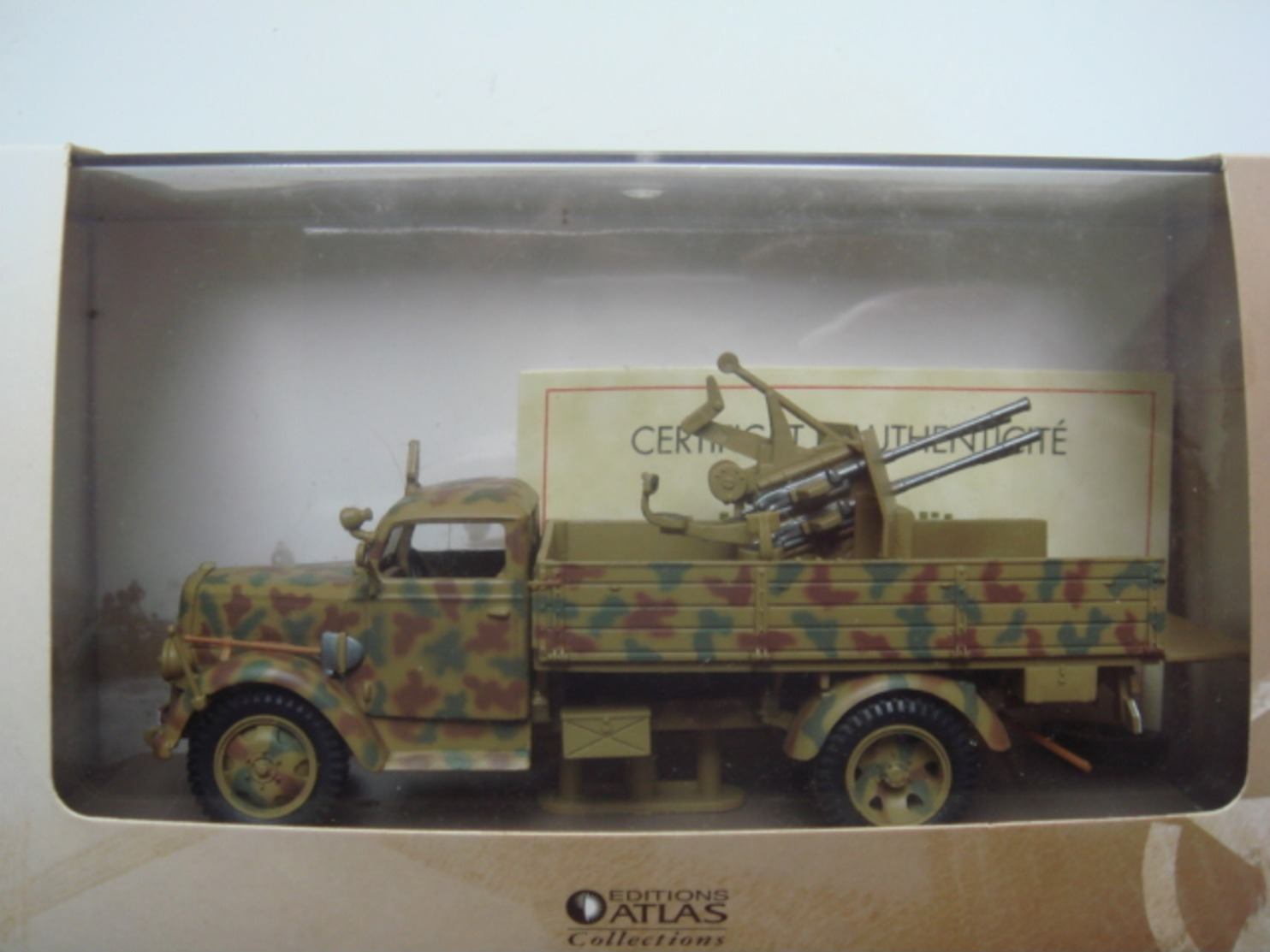 Char 1/43 Collections Atlas Avec Certificat D'autenticité Kfz 305 Blitz - Véhicules