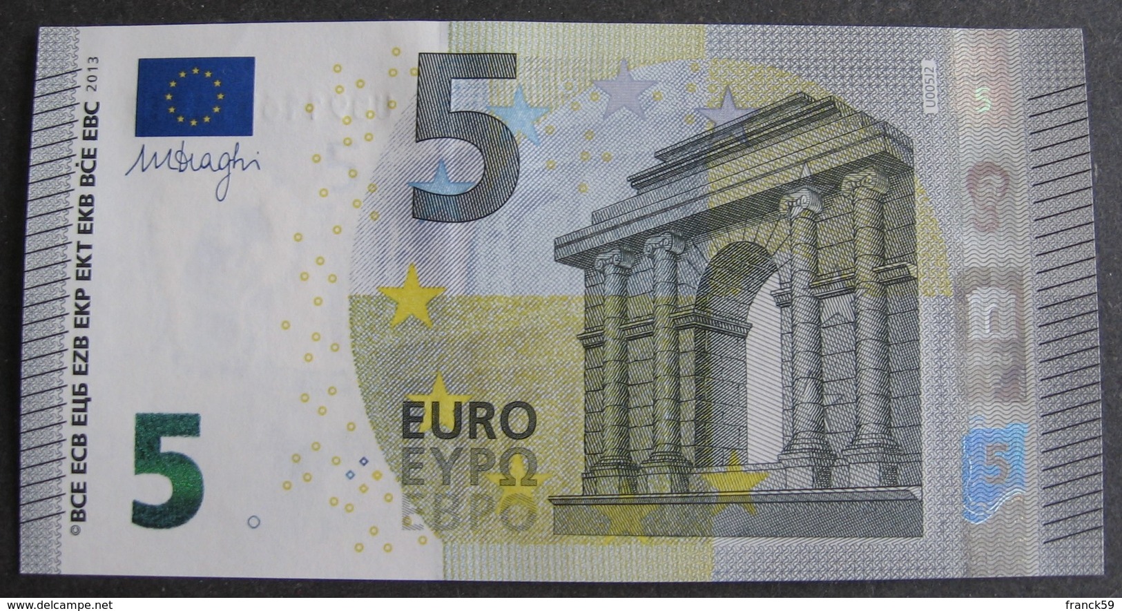 5 Euro France "UB" 2013 Draghi U005J2 LUXE / UNC - 5 Euro