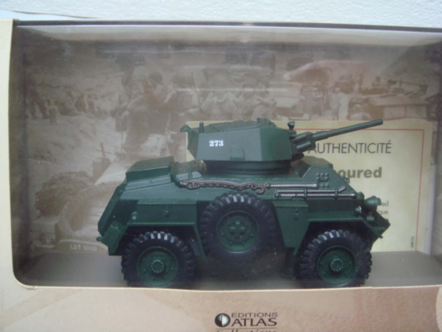 Char 1/43 Collections Atlas Avec Certificat D'autenticité Humber Car Mk IV - Vehicles