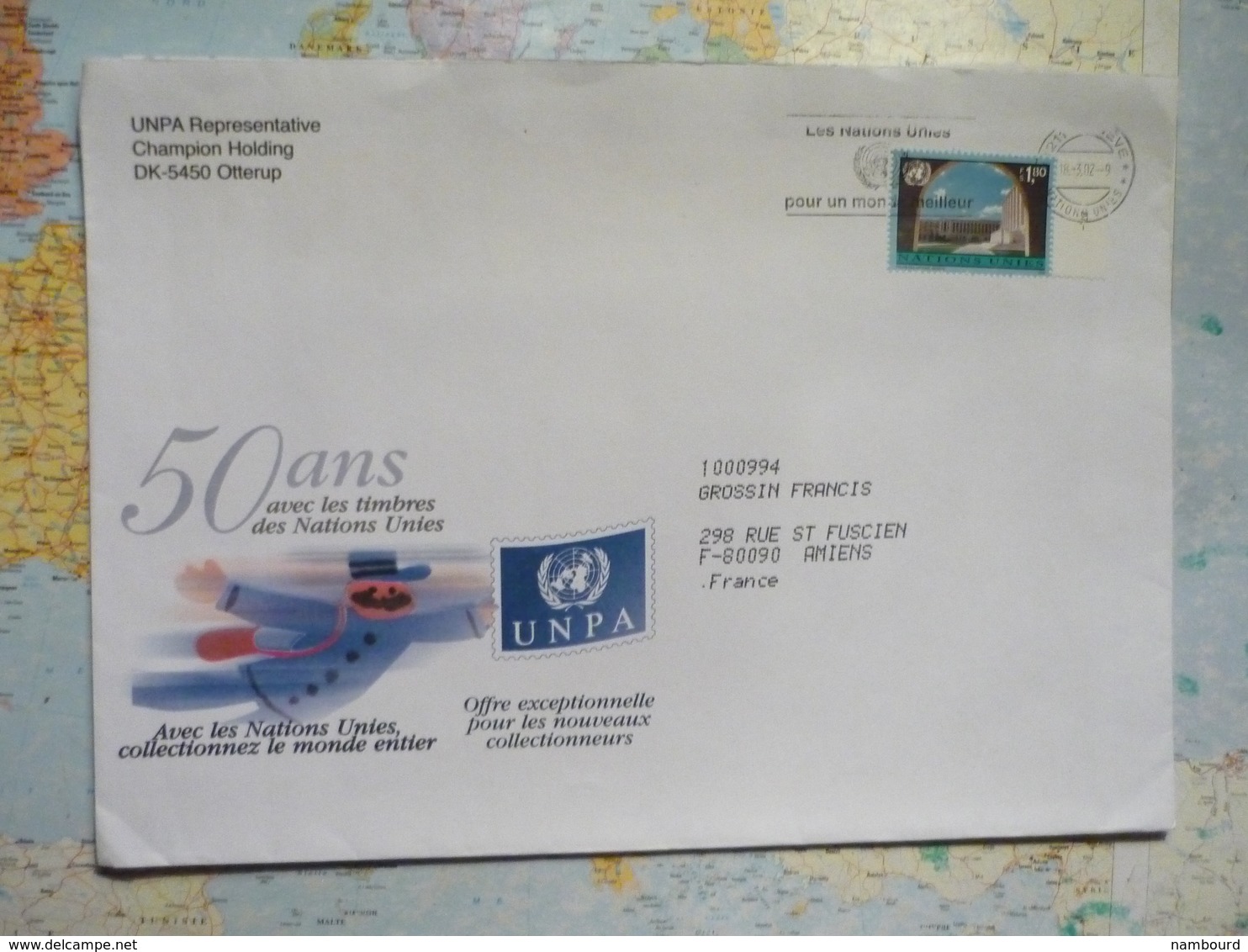 Flamme Les Nations Unies Pour Un Monde Meilleur 18/03/2002 - Storia Postale