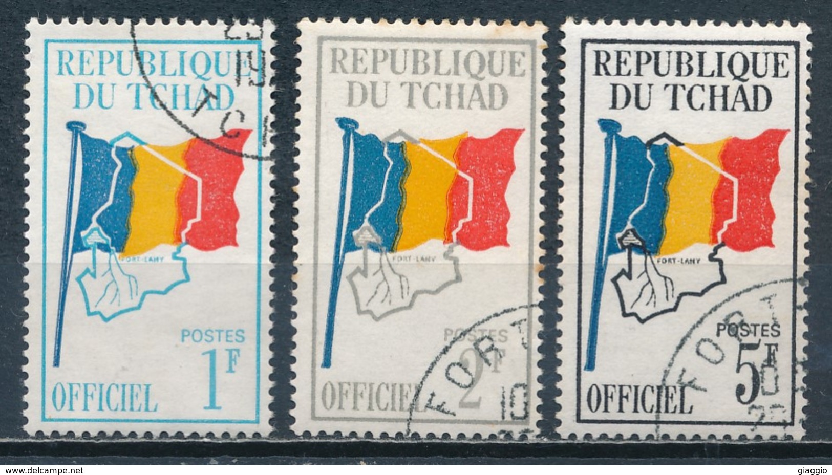 °°° CIAD TCHAD - Y&T N°1/3 SERV. - 1966 °°° - Ciad (1960-...)