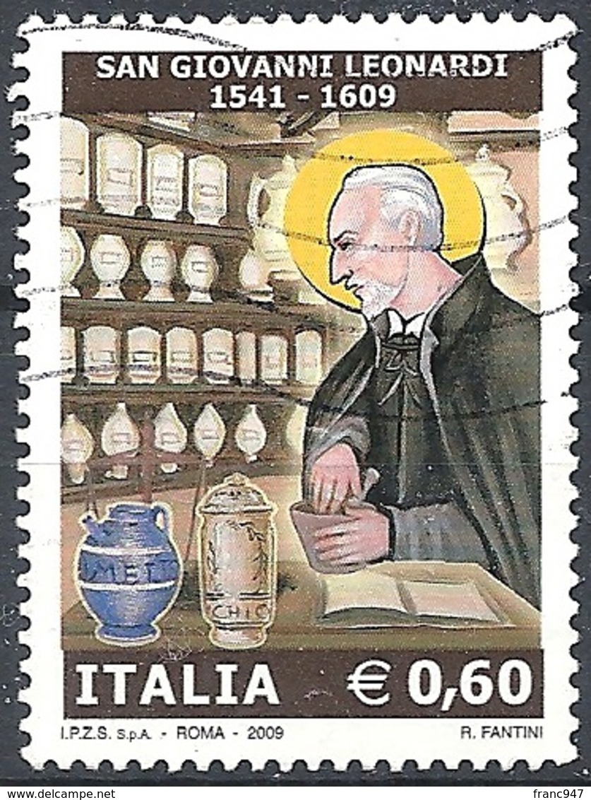 Italia, 2009 San Giovanni Leonardi 0.60 € # Sassone 3097 - Michel 3306 - Scott 2937 USATO - 2001-10: Usados