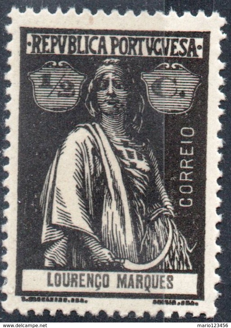 LORENZO MARQUES, LOURENCO MARQUES, PORTUGUESE COLONY, CERES, 1914, ½ C., NUOVO (MLH*)  Scott 117, YT 118, Afi 118 - Lourenco Marques