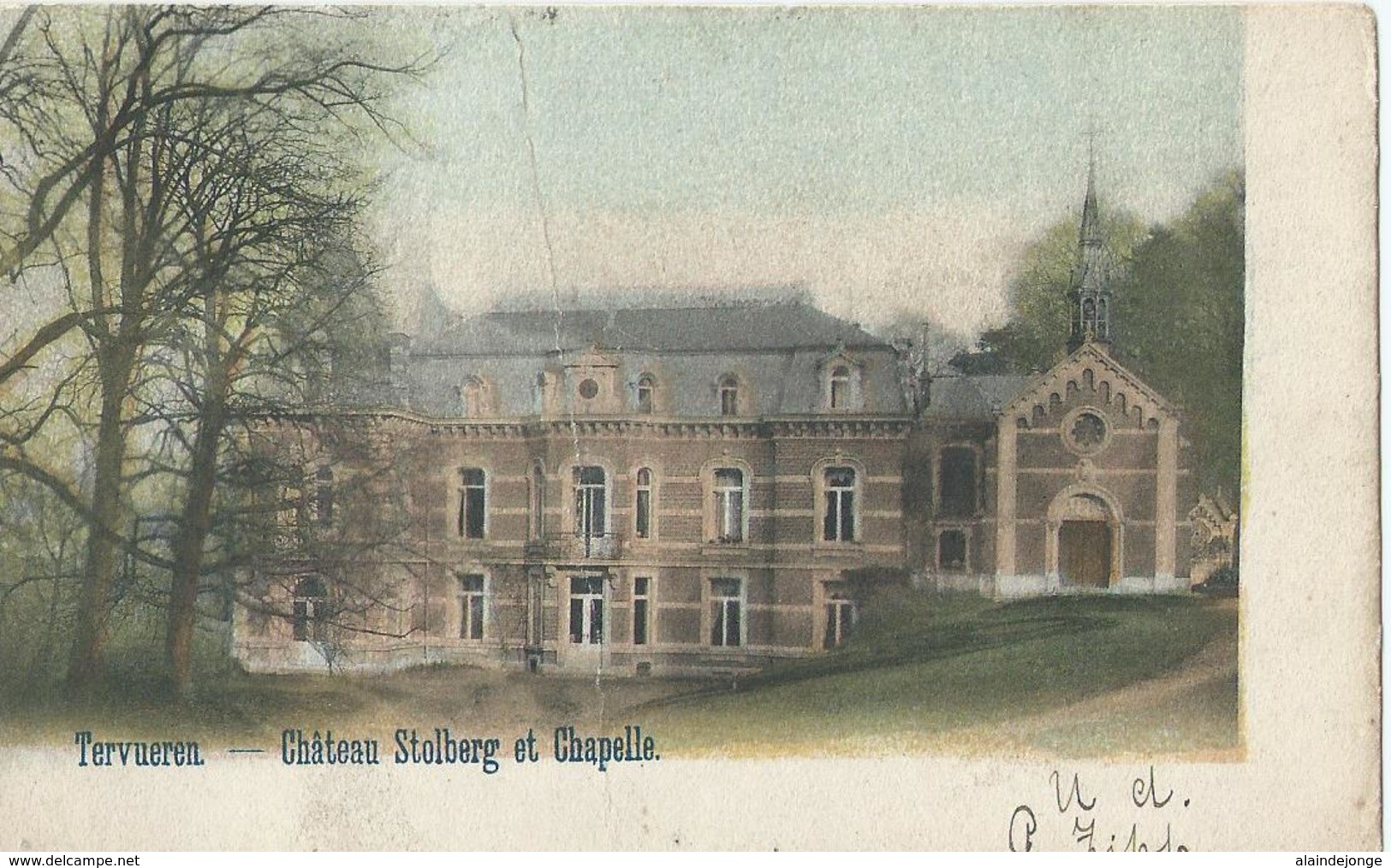 Tervuren - Tervueren - Château Stolberg Et Chapelle - 1903 - Att. Plooi In Kaart - Tervuren