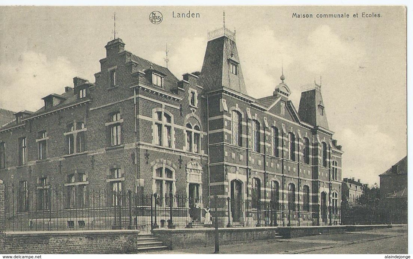 Landen - Maison Communale Et Ecoles - Edition Ve Dascher - 1924 - Landen