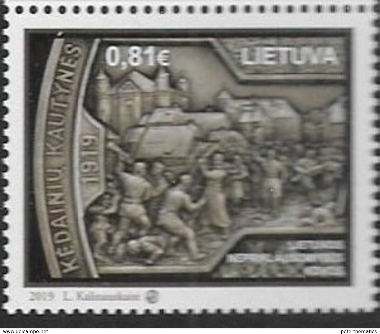 LITHUANIA, 2019, MNH, HISTORY, INDEPENDENCE FIGHTERS, 1v - Autres & Non Classés