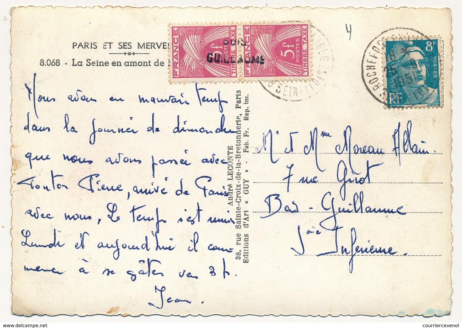 Lot 10 Cartes Postales, Toutes Taxées Type Gerbes, Valeurs En Anciens Francs, Tous états - 1859-1959 Lettres & Documents