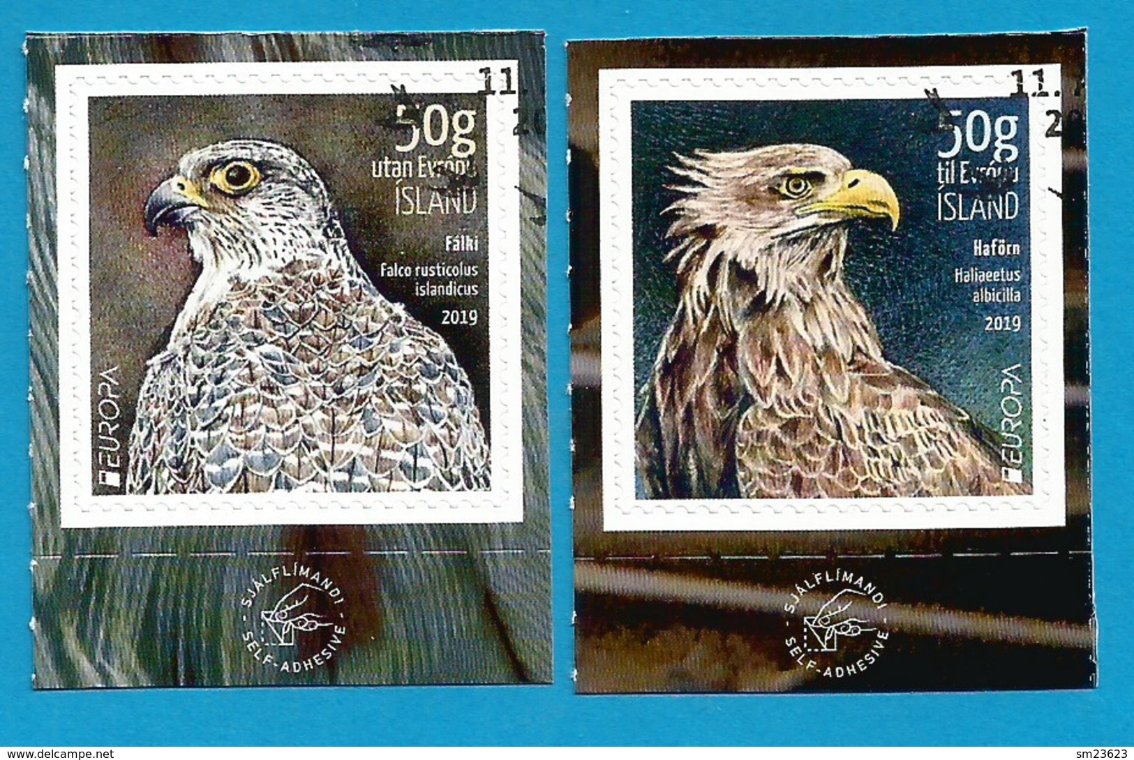 Island  2019 , EUROPA CEPT National  Birds - Selbstklebend - Self-adhesive - Gestempelt / Fine Used / (o) - 2019