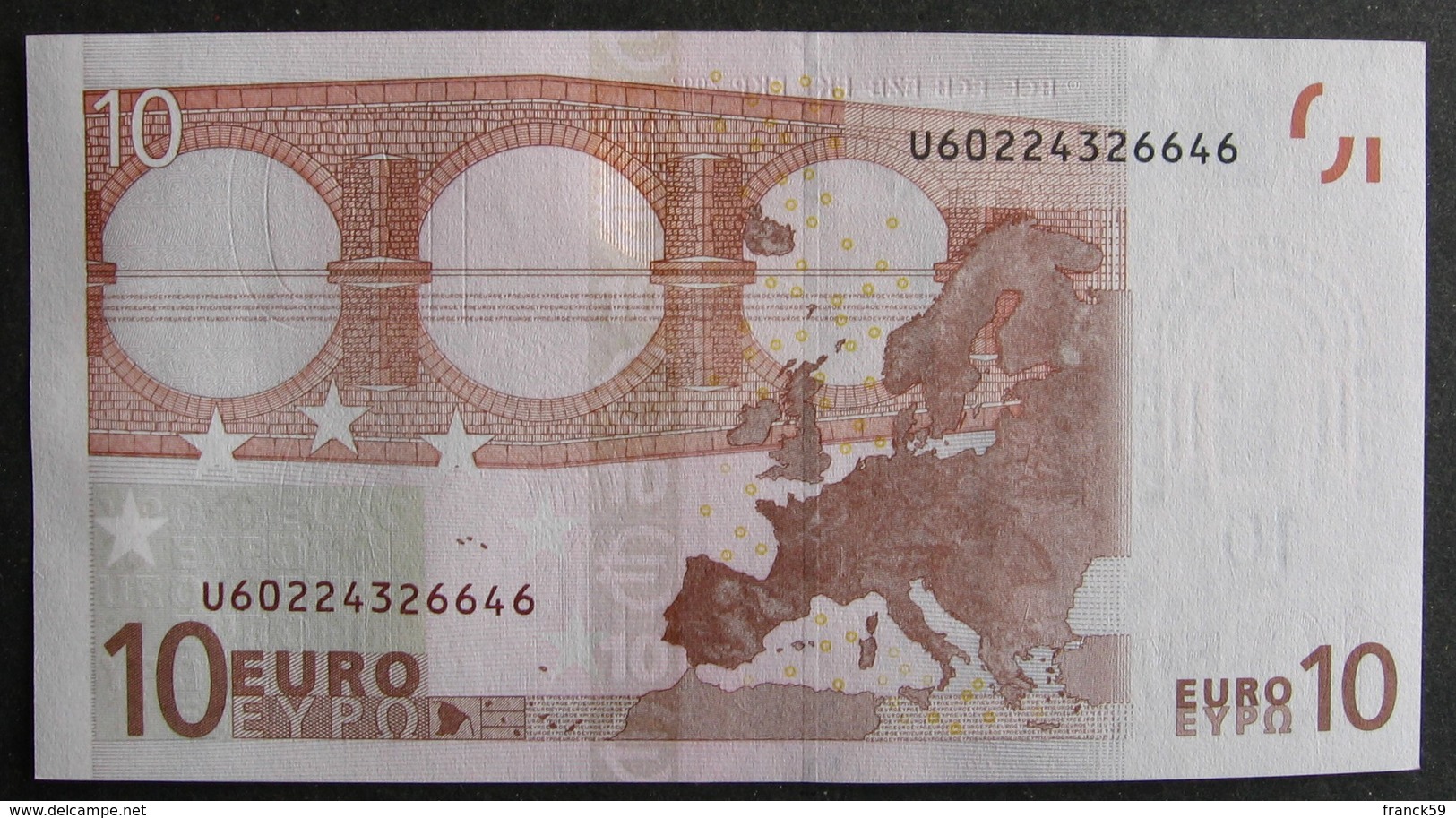 10 Euro France "U" 2002 Trichet L041D4 LUXE / UNC - 10 Euro