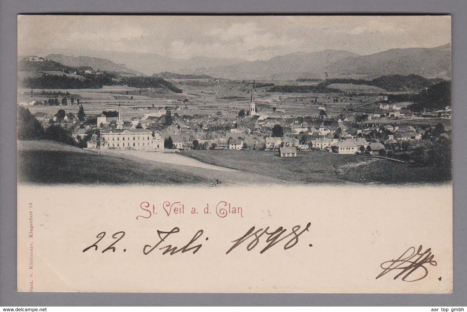 AK AT Kärnten St.Veit A.d.Glan 1898-07-22  Foto Ferd.v.Kleinmayr - St. Veit An Der Glan