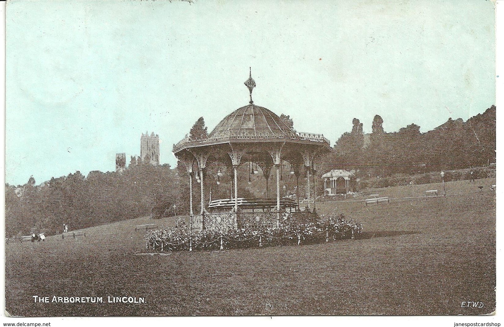 THE ARBORETUM - LINCOLN - LINCOLNSHIRE - WITH EAST BERGHOLT THIMBLE POSTMARK - Lincoln