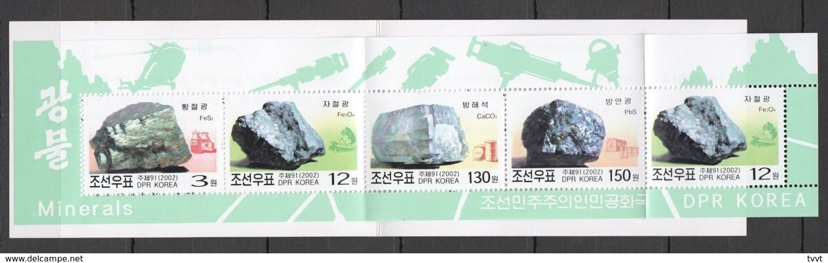 North Korea, 2002. [02-1] Minerals (booklet) - Minerals