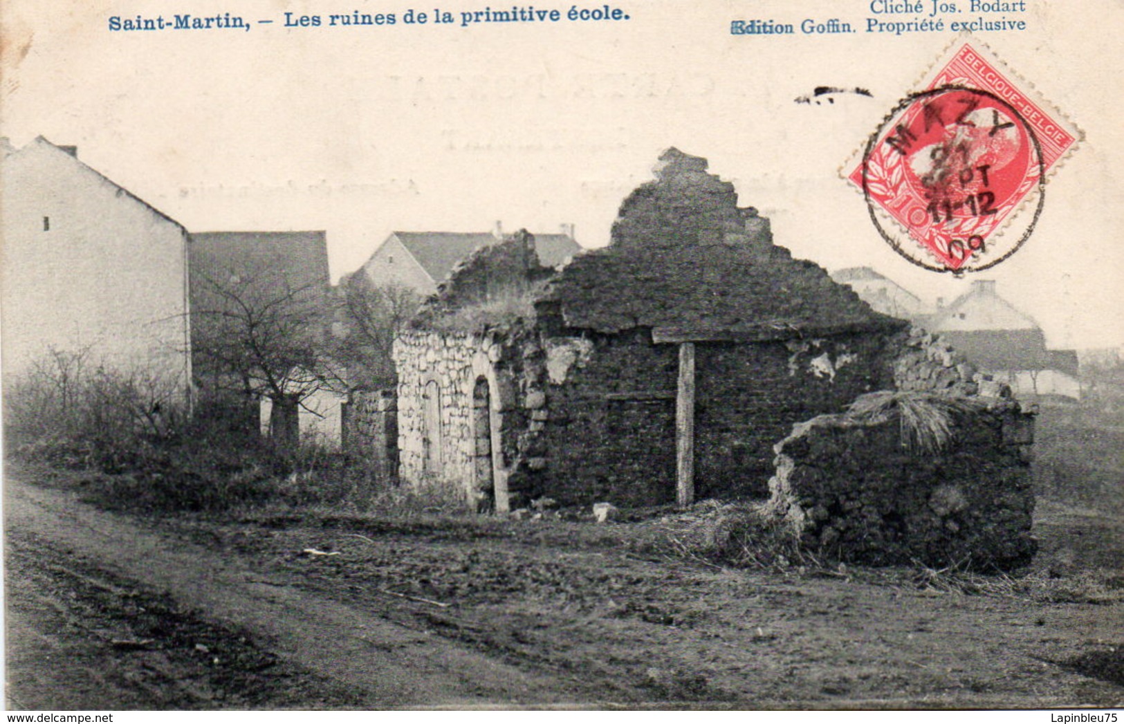 CPA Belgique Namur Jemeppe Sur Sambre Saint Martin Ruines De La Primitive école - Jemeppe-sur-Sambre