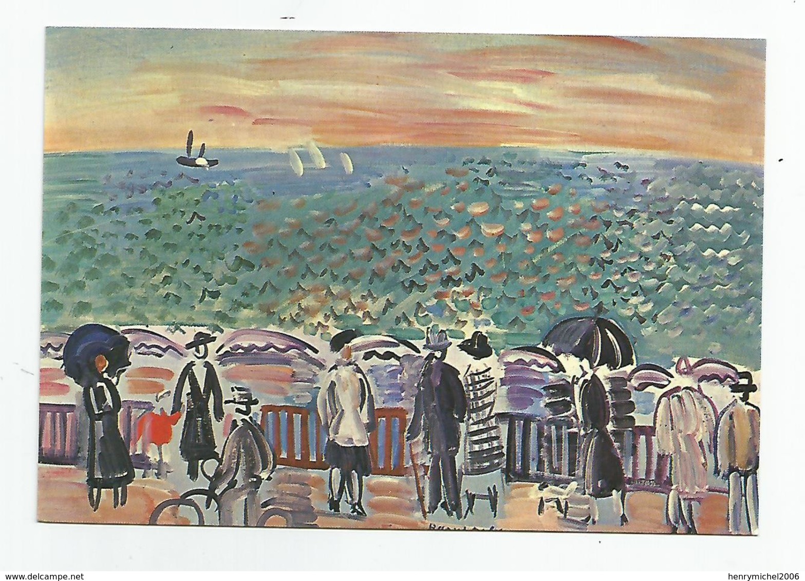 76 - La Plage De Sainte Adresse Saint Adress Le Matin  Par Raoul Dufy Vers 1924 - Sainte Adresse