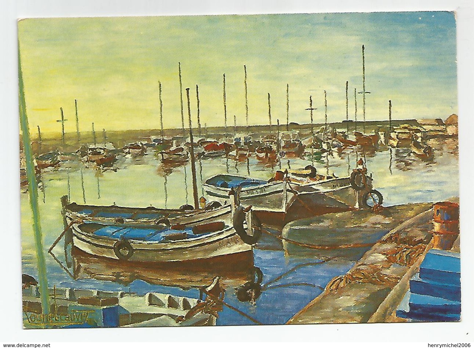 13 Le Port De Carry Le Rouet  Peinture De Tounet Cauvet Ed Mariotti - Carry-le-Rouet