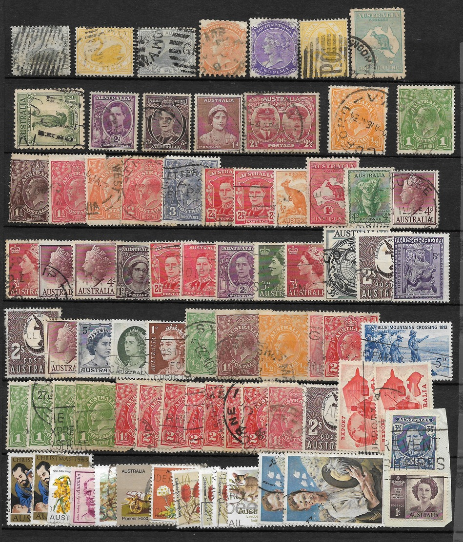 LOT TIMBRES AUSTRALIE - Collections